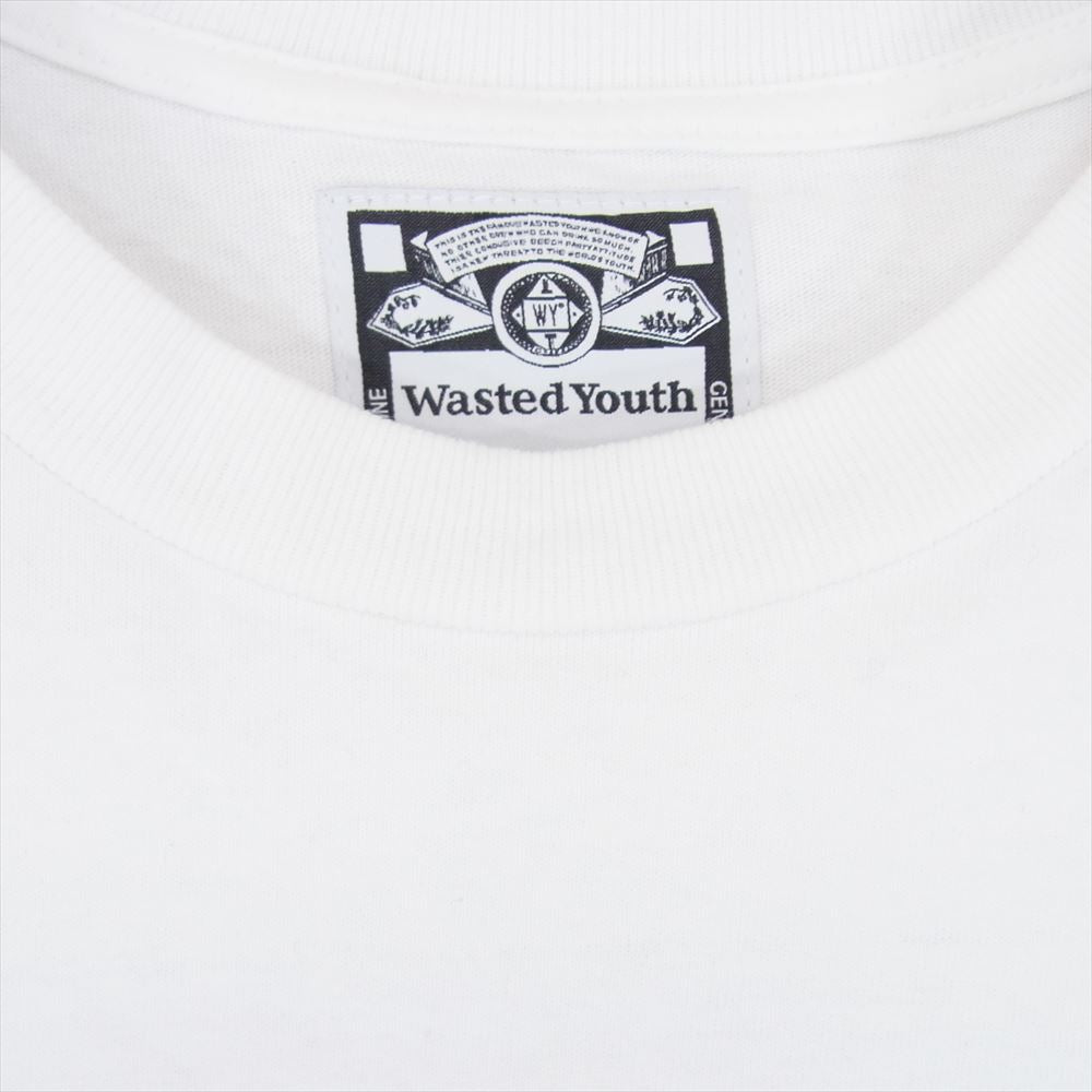 ウェイステッド ユース 23SS T-Shirt #4 BUDWEISER White 半袖 Tシャツ ホワイト系 L【中古】