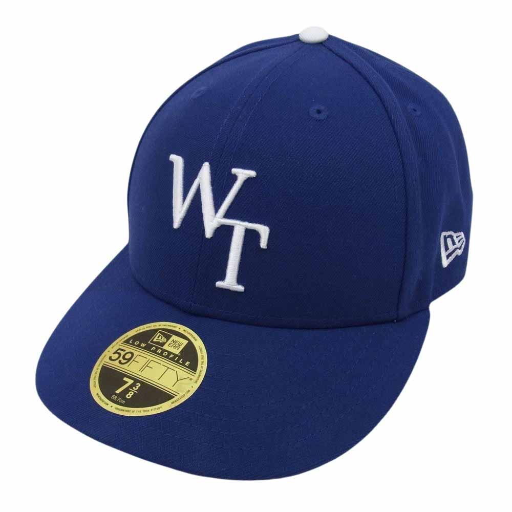 WTAPS ダブルタップス 23SS × New Era ニューエラ 59FIFTY LOW PROFILE CAP POLY. TWILL. NEWERA LEAGUEBlue ロープロファイル キャップ ブルー系 X 02【中古】