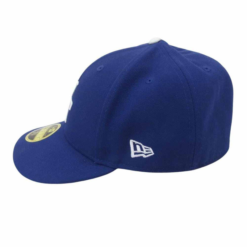 WTAPS ダブルタップス 23SS × New Era ニューエラ 59FIFTY LOW PROFILE CAP POLY. TWILL. NEWERA LEAGUEBlue ロープロファイル キャップ ブルー系 X 02【中古】