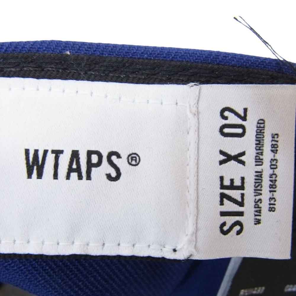 WTAPS ダブルタップス 23SS × New Era ニューエラ 59FIFTY LOW PROFILE CAP POLY. TWILL. NEWERA LEAGUEBlue ロープロファイル キャップ ブルー系 X 02【中古】