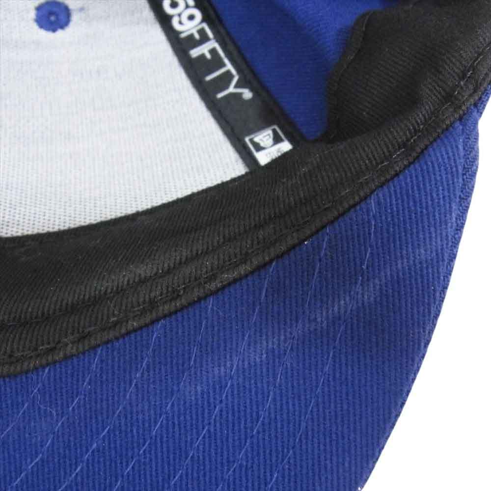WTAPS ダブルタップス 23SS × New Era ニューエラ 59FIFTY LOW PROFILE CAP POLY. TWILL. NEWERA LEAGUEBlue ロープロファイル キャップ ブルー系 X 02【中古】