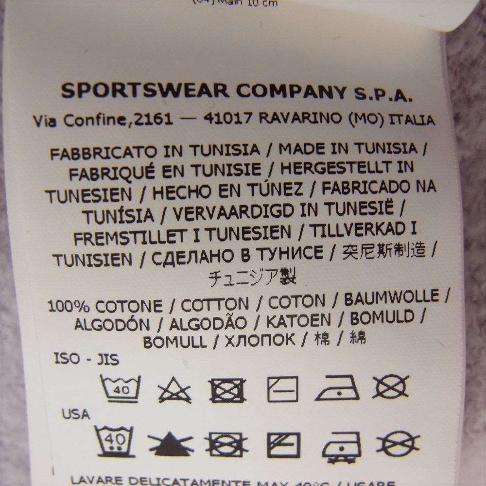 Supreme シュプリーム 19SS × Stone Island Hooded Sweatshirt ストーンアイランド ロゴ刺繍 ワッペンロゴ スウェット プルオーバー スウェット パーカー パープル系 M【中古】