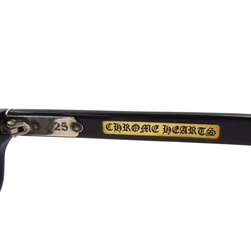 CHROME HEARTS クロムハーツ（原本無） SHADOW CASTER 2 シャドウキャスター オーバル サングラス アイウェア ブラックレンズ ブラック系【中古】