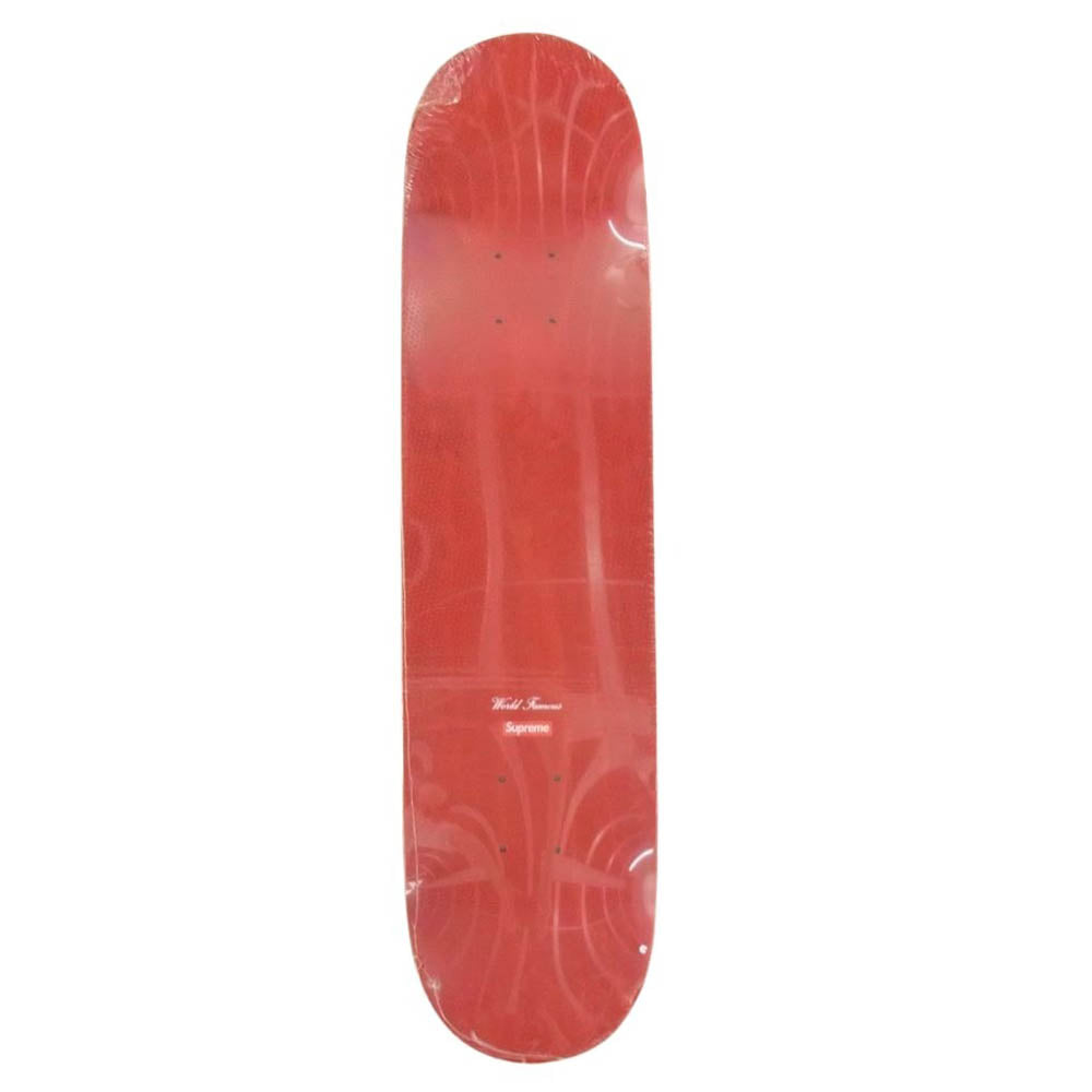 Supreme シュプリーム 08AW Stained Logo Deck ロゴ スケートボード デッキ レッド系【美品】【中古】