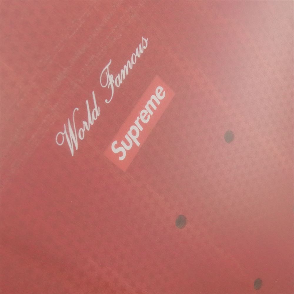 Supreme シュプリーム 08AW Stained Logo Deck ロゴ スケートボード デッキ レッド系【美品】【中古】