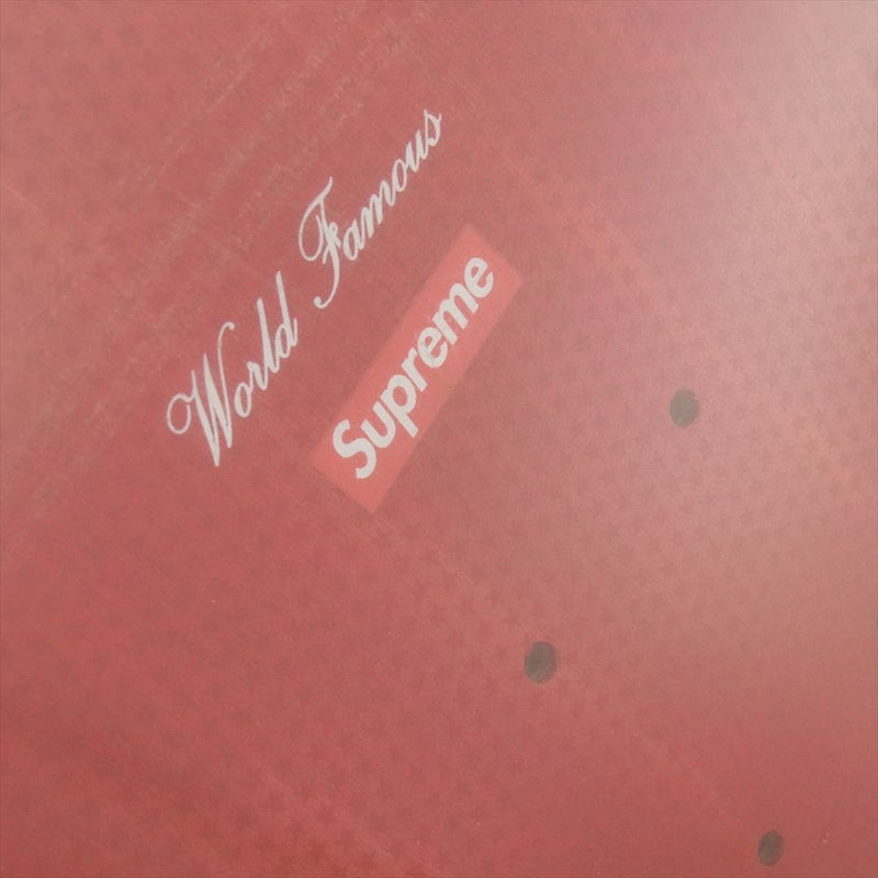 Supreme シュプリーム 08AW Stained Logo Deck ロゴ スケートボード デッキ レッド系【美品】【中古】