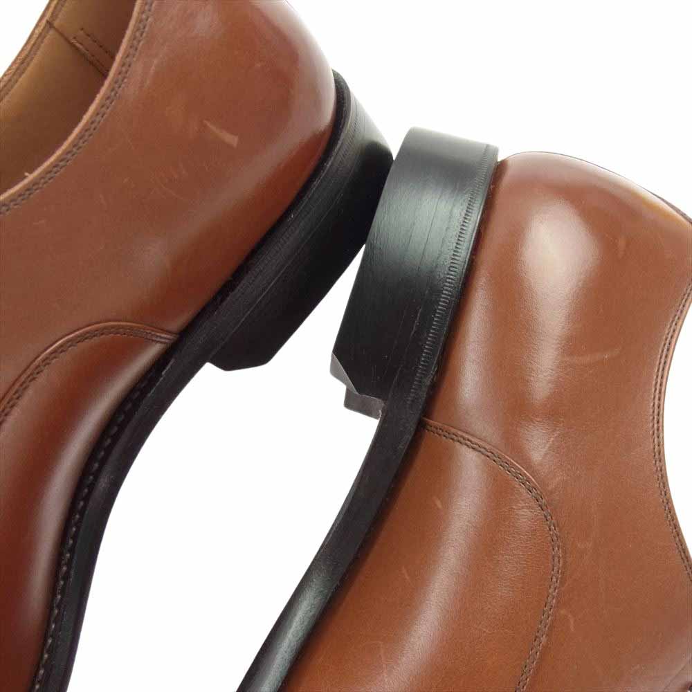 SCOTCH GRAIN スコッチグレイン 916 オデッサ ストレートチップ レザー ビジネス シューズ ブラウン系 25.5【極上美品】【中古】
