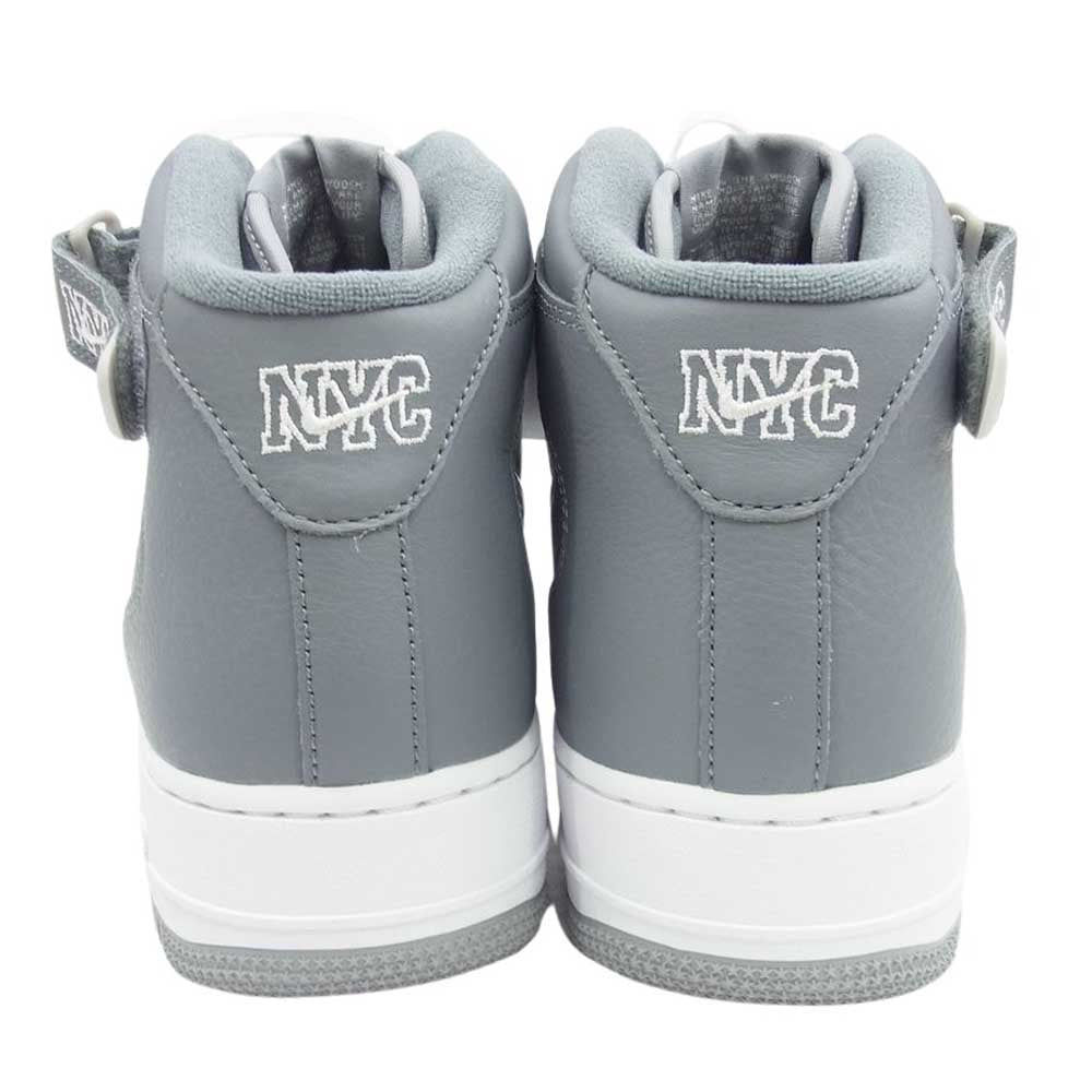 NIKE ナイキ DH5622-001 AIR FORCE 1 MID QS NYC cool エアフォース1 ミッド クイックストライク クール ハイカット スニーカー グレー系 27.5cm【新古品】【未使用】【中古】