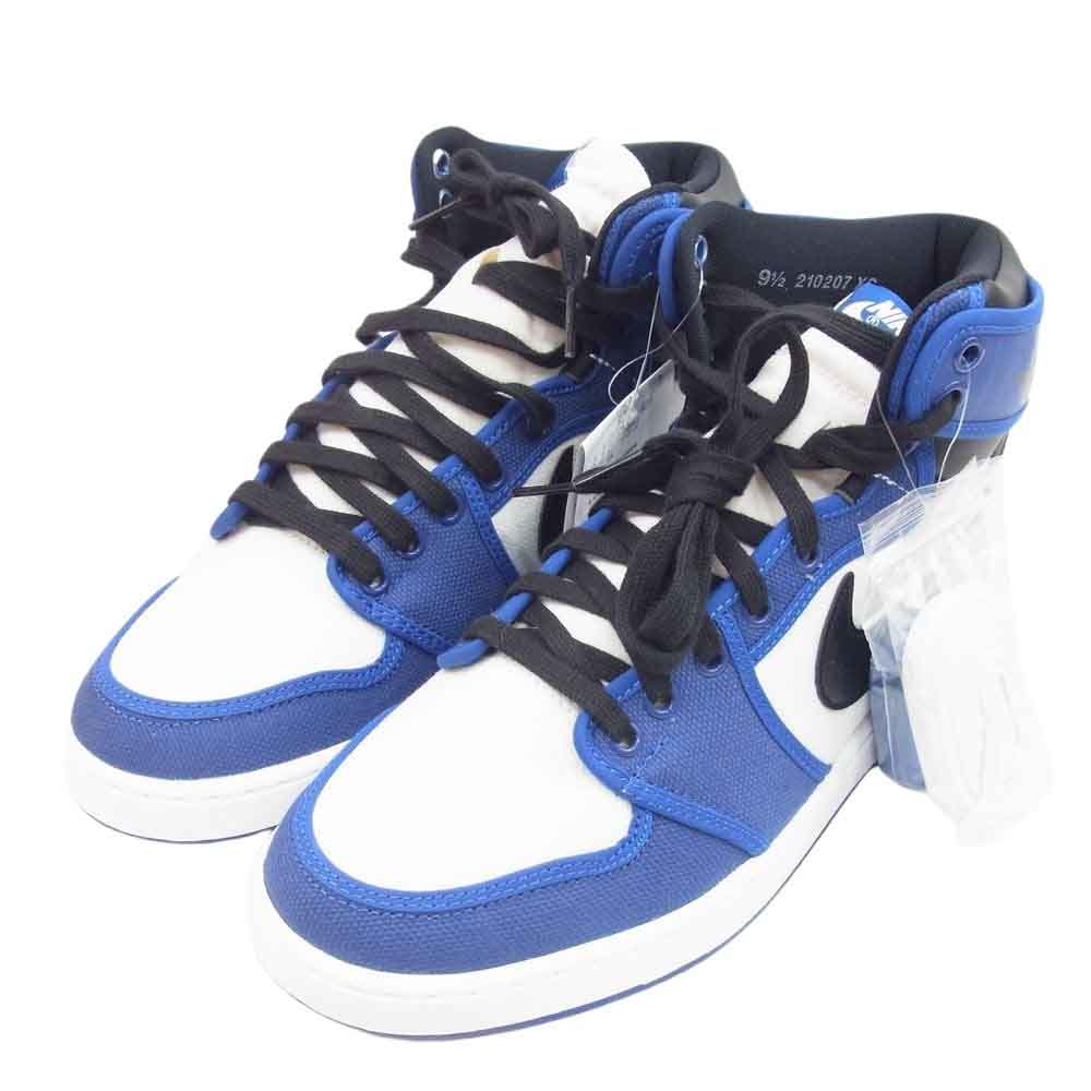 NIKE ナイキ DO5047-401 AIR JORDAN 1 エア ジョーダン ワン KO High Storm Blue ノックアウト ストームブルー ハイカット スニーカー ホワイト系 ブルー系 27.5cm【新古品】【未使用】【中古】