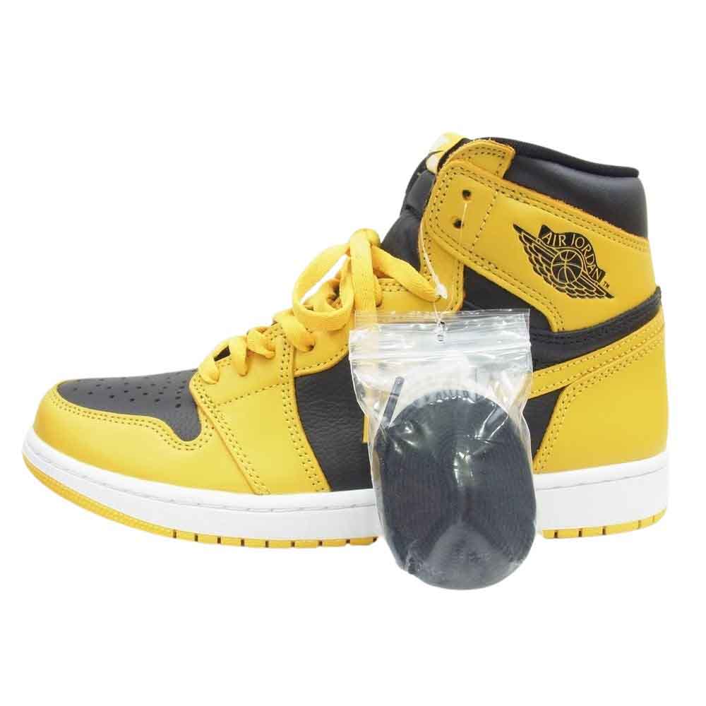 NIKE ナイキ 555088-701 AIR JORDAN 1 エア ジョーダン ワン High OG Pollen ハイ オリジナル ポレン ハイカット スニーカー イエロー系 ブラック系 27.5cm【新古品】【未使用】【中古】