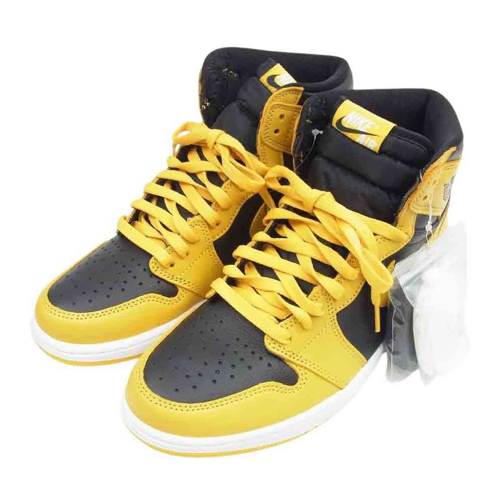 NIKE ナイキ 555088-701 AIR JORDAN 1 エア ジョーダン ワン High OG Pollen ハイ オリジナル ポレン ハイカット スニーカー イエロー系 ブラック系 27.5cm【新古品】【未使用】【中古】