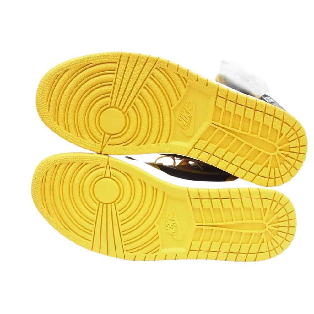 NIKE ナイキ 555088-701 AIR JORDAN 1 エア ジョーダン ワン High OG Pollen ハイ オリジナル ポレン ハイカット スニーカー イエロー系 ブラック系 27.5cm【新古品】【未使用】【中古】