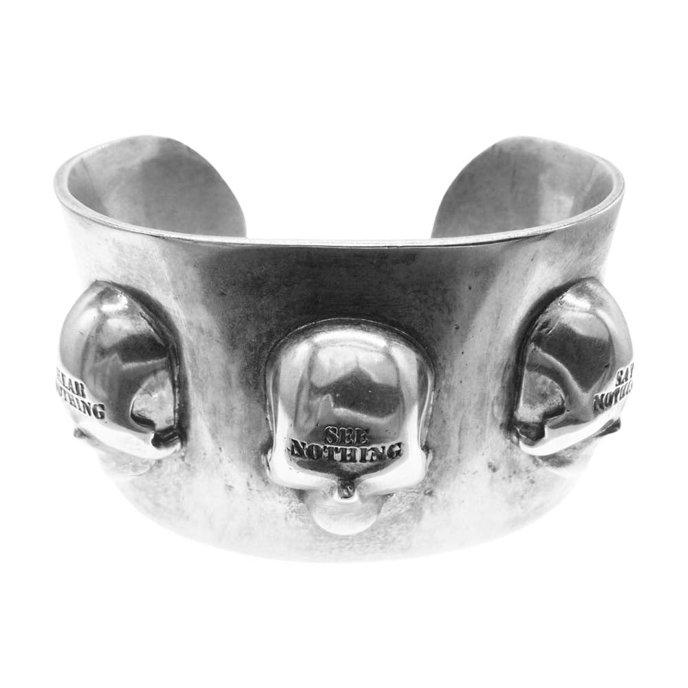 ジャムホームメイド Three WISE Monkeys スリー ワイズ モンキーズ スカル バングル シルバー系【中古】