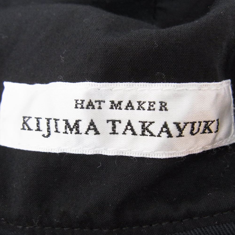 キジマタカユキ Ｔ-2 COTTON SOFT HAT コットン ソフト バケット ハット 帽子 ネイビー系 2【中古】