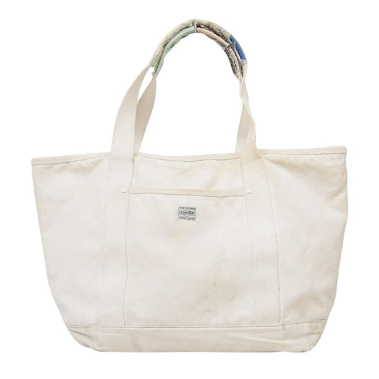 PORTER ポーター fennica B印 フェニカビーイン ラグ ハンドル  キャンバス  トート バッグ オフホワイト系【中古】