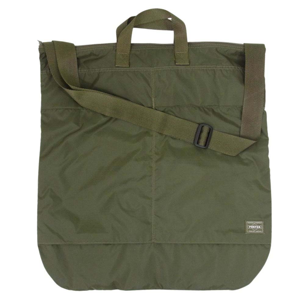 PORTER ポーター 856-07421 FLEX HELMETBAG フレックス ヘルメット 2way バッグ カーキ系【中古】
