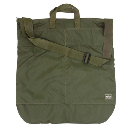 PORTER ポーター 856-07421 FLEX HELMETBAG フレックス ヘルメット 2way バッグ カーキ系【中古】