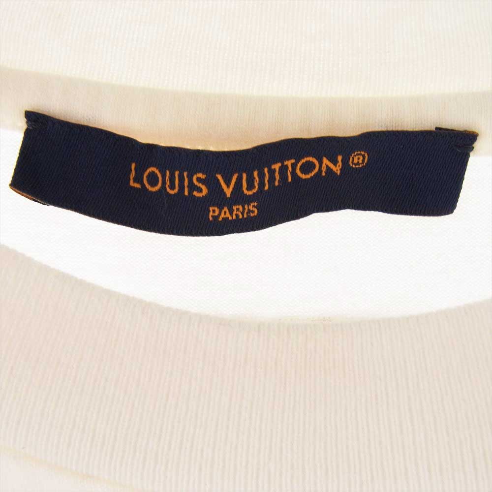 LOUIS VUITTON ルイ・ヴィトン 23AW RM232 NPG HPY83W  プリンテッド コットン 鳥 グラフィック 半袖 クルーネック Tシャツ  オフホワイト系 M【中古】