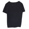 MAISON MARGIELA メゾンマルジェラ 18AW S50GC0517 ダメージ加工  Vネック 半袖 Tシャツ カットソー ブラック系 48【中古】