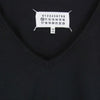 MAISON MARGIELA メゾンマルジェラ 18AW S50GC0517 ダメージ加工  Vネック 半袖 Tシャツ カットソー ブラック系 48【中古】