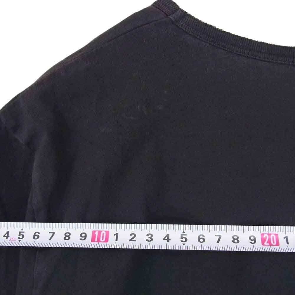 MAISON MARGIELA メゾンマルジェラ 18AW S50GC0517 ダメージ加工  Vネック 半袖 Tシャツ カットソー ブラック系 48【中古】