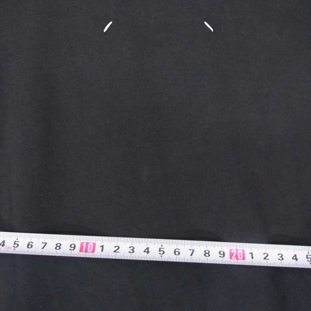MAISON MARGIELA メゾンマルジェラ 18AW S50GC0517 ダメージ加工  Vネック 半袖 Tシャツ カットソー ブラック系 48【中古】