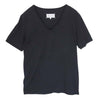 MAISON MARGIELA メゾンマルジェラ 18AW S50GC0517 ダメージ加工  Vネック 半袖 Tシャツ カットソー ブラック系 48【中古】