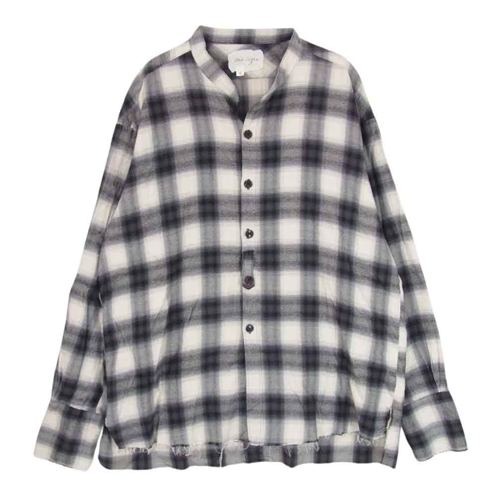 グレッグ ローレン RED PLAID STUDIO カットオフ バンドカラー