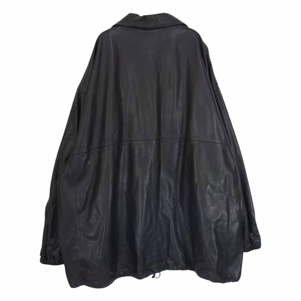 エーレザー  ALN2207 Humongous Coach Jacket オーバーサイズ レザー コーチジャケット ブラック系 56【中古】