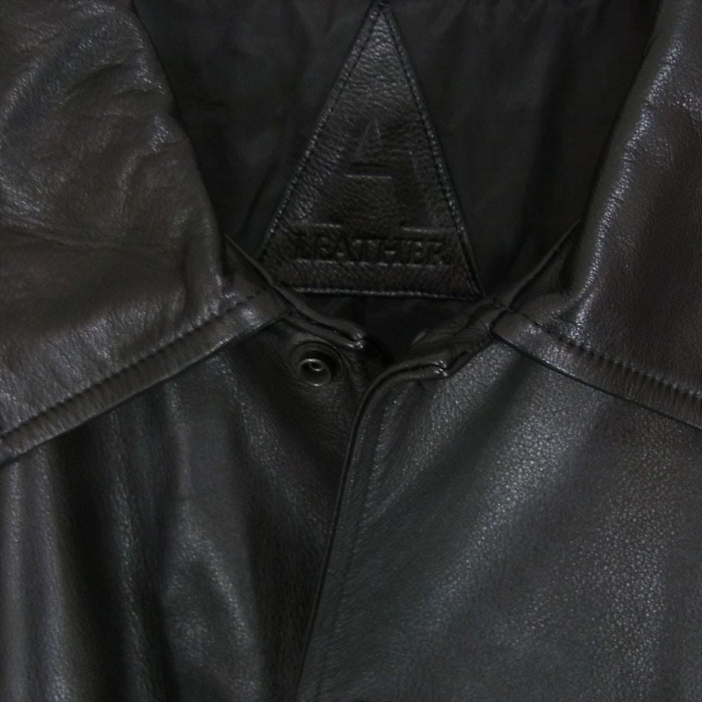エーレザー  ALN2207 Humongous Coach Jacket オーバーサイズ レザー コーチジャケット ブラック系 56【中古】