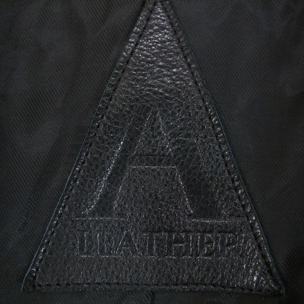 エーレザー  ALN2207 Humongous Coach Jacket オーバーサイズ レザー コーチジャケット ブラック系 56【中古】
