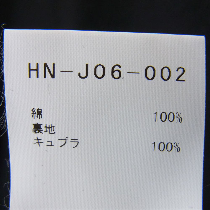 Yohji Yamamoto POUR HOMME ヨウジヤマモトプールオム 20SS HN-J06-002-2A Cotton Twill コットン ツイル ノーカラー ジャケット コート ブラック系 4【美品】【中古】