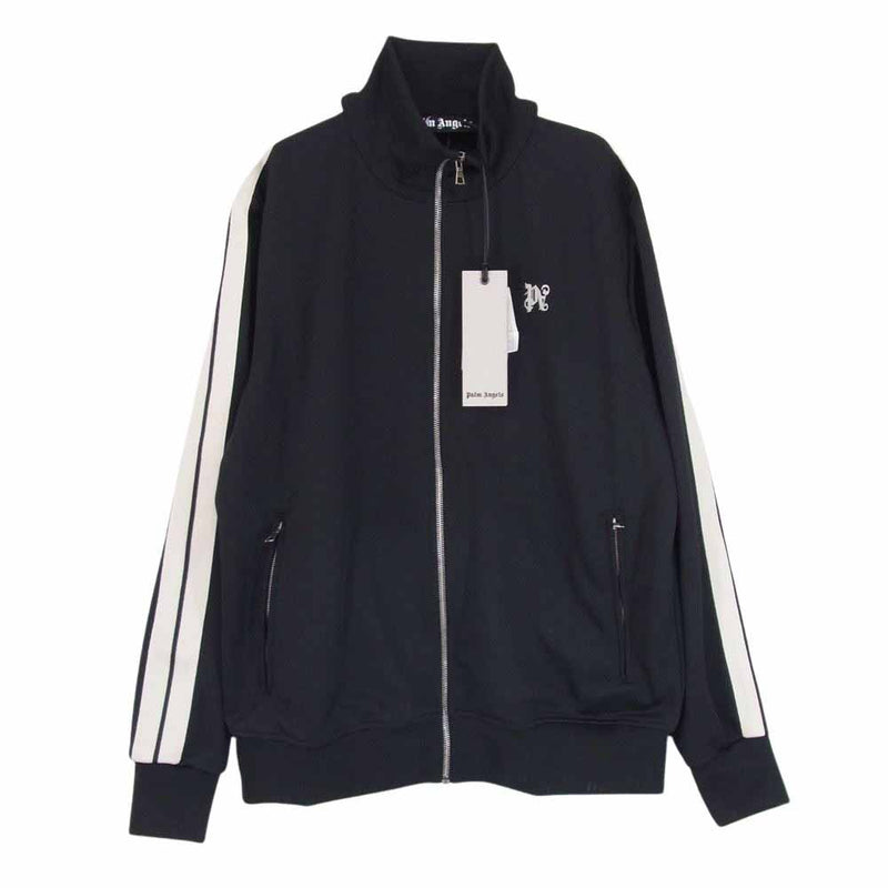 PALM ANGELS パームエンジェルス 24SS PMBD058R24FAB0011003 Monogram Track Jacket モノグラム トラック ジャケット ブラック系 XL【極上美品】【中古】