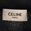 CELINE セリーヌ 21AW 2Y490121O CELINE刺繍入り ルーズ トラック スーツ ジャケット ダブル フェイス ジャージー ブラック系 XL【極上美品】【中古】