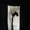 CELINE セリーヌ 21AW 2Y490121O CELINE刺繍入り ルーズ トラック スーツ ジャケット ダブル フェイス ジャージー ブラック系 XL【極上美品】【中古】