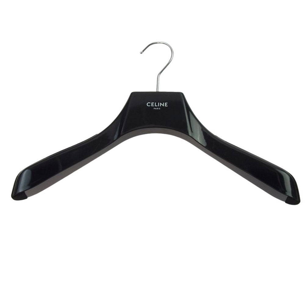 CELINE セリーヌ 21AW 2Y490121O CELINE刺繍入り ルーズ トラック スーツ ジャケット ダブル フェイス ジャージー ブラック系 XL【極上美品】【中古】
