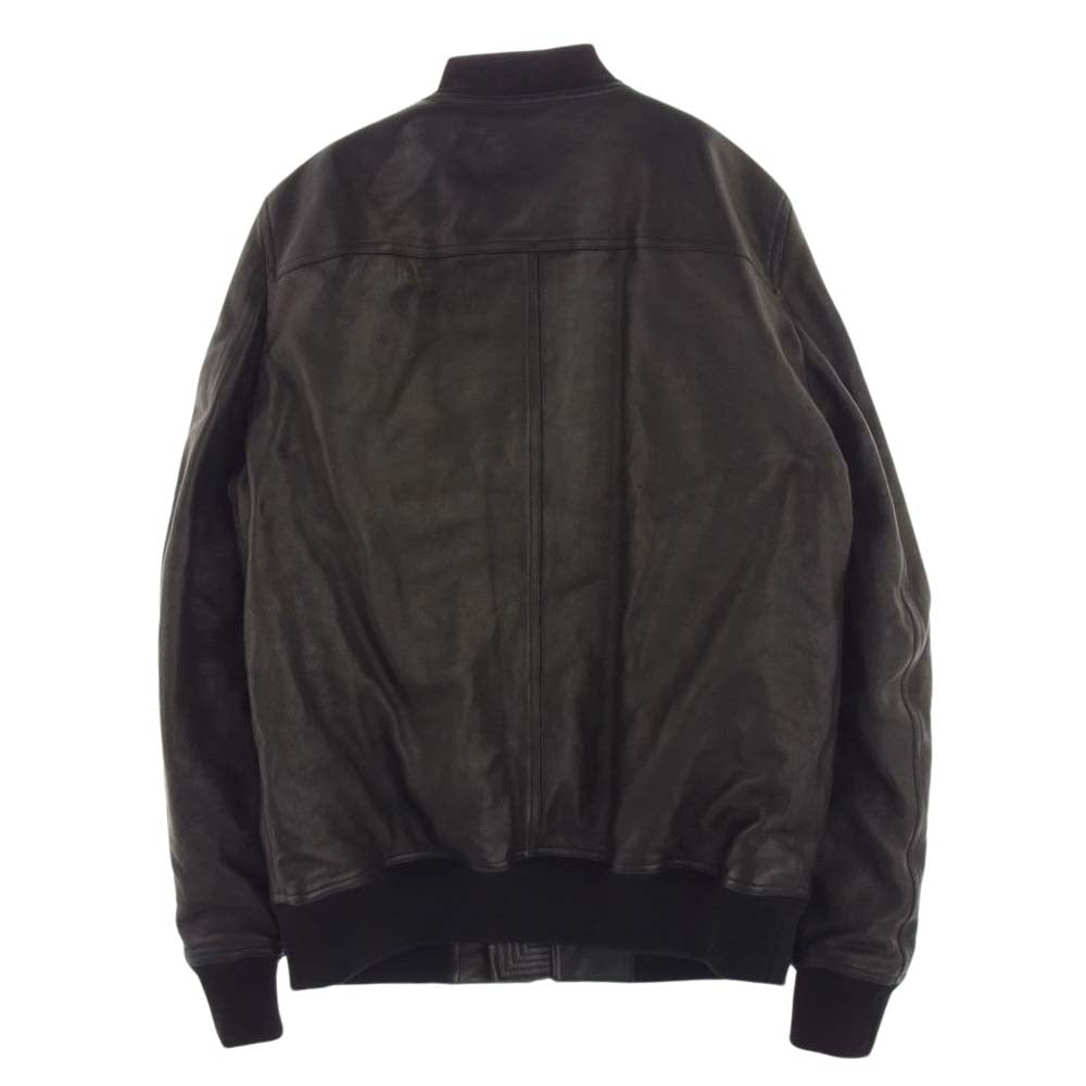 Rick Owens リックオウエンス 23AW RU02C7789-LNV LUXOR期 leather bomber jacket レザー ボンバー ジャケット ブラック系 US 42【中古】