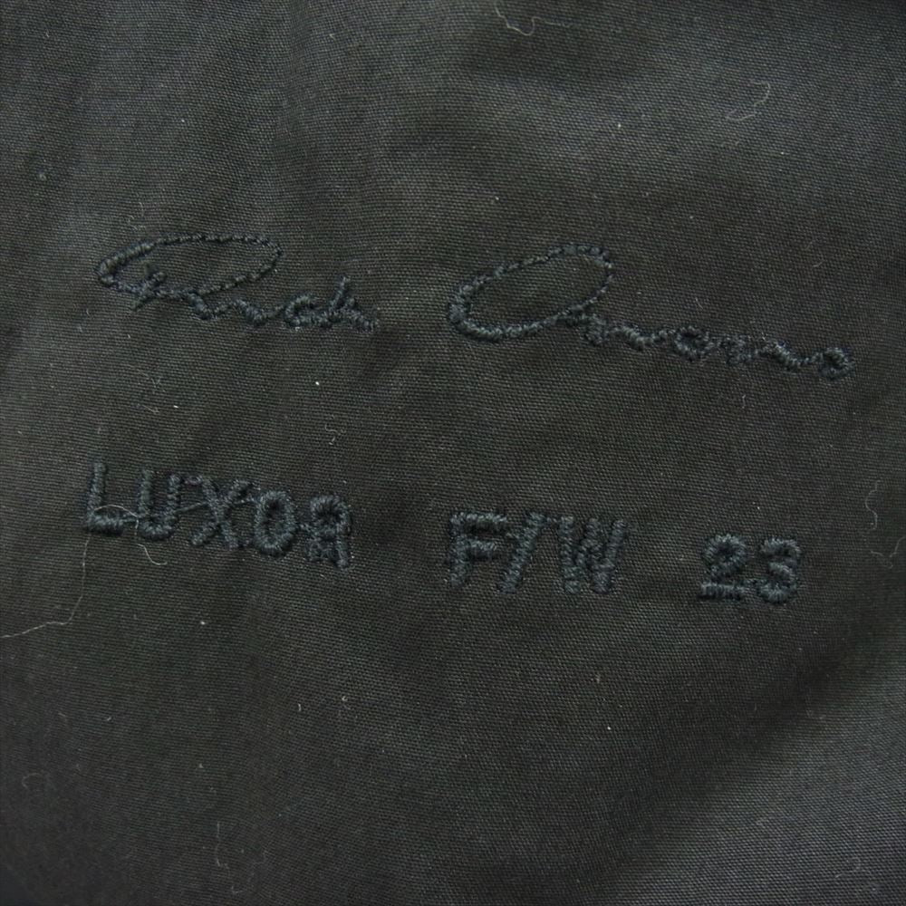 Rick Owens リックオウエンス 23AW RU02C7789-LNV LUXOR期 leather bomber jacket レザー ボンバー ジャケット ブラック系 US 42【中古】