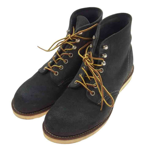 RED WING レッドウィング 8154 BEAMS Classic Round Toe ビームス 別注 ネイビー スエード アイリッシュセッター ラウンドトゥ ブーツ グレー系 8 D【中古】