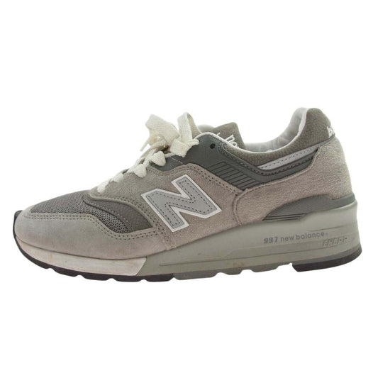NEW BALANCE ニューバランス M997GY  MADE IN USA アメリカ製 M997GY ローカット スニーカー グレー系 25cm【中古】