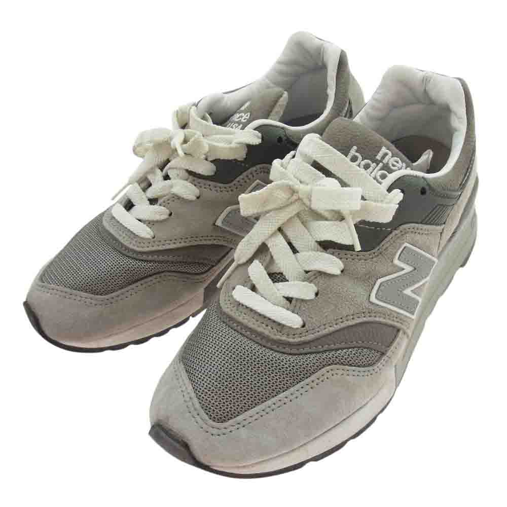 NEW BALANCE ニューバランス M997GY  MADE IN USA アメリカ製 M997GY ローカット スニーカー グレー系 25cm【中古】