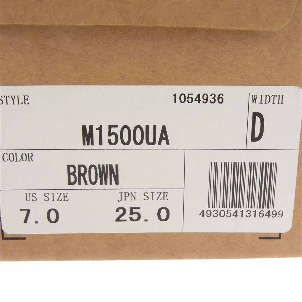 NEW BALANCE ニューバランス M1500UA  英国製 MADE IN ENGLAND ユナイテッドアローズ 30周年記念別注 モデル M1500UA ローカット スニーカー ブラウン系 25cm【新古品】【未使用】【中古】