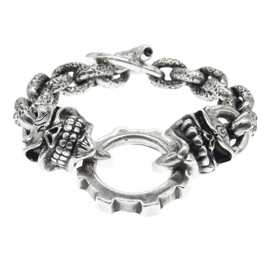 STARLIN GEAR スターリンギア ギャランティ付属 デビル&デビルブルーザー Sギアフープ ベーシックリンク ブレスレット シルバー系【中古】