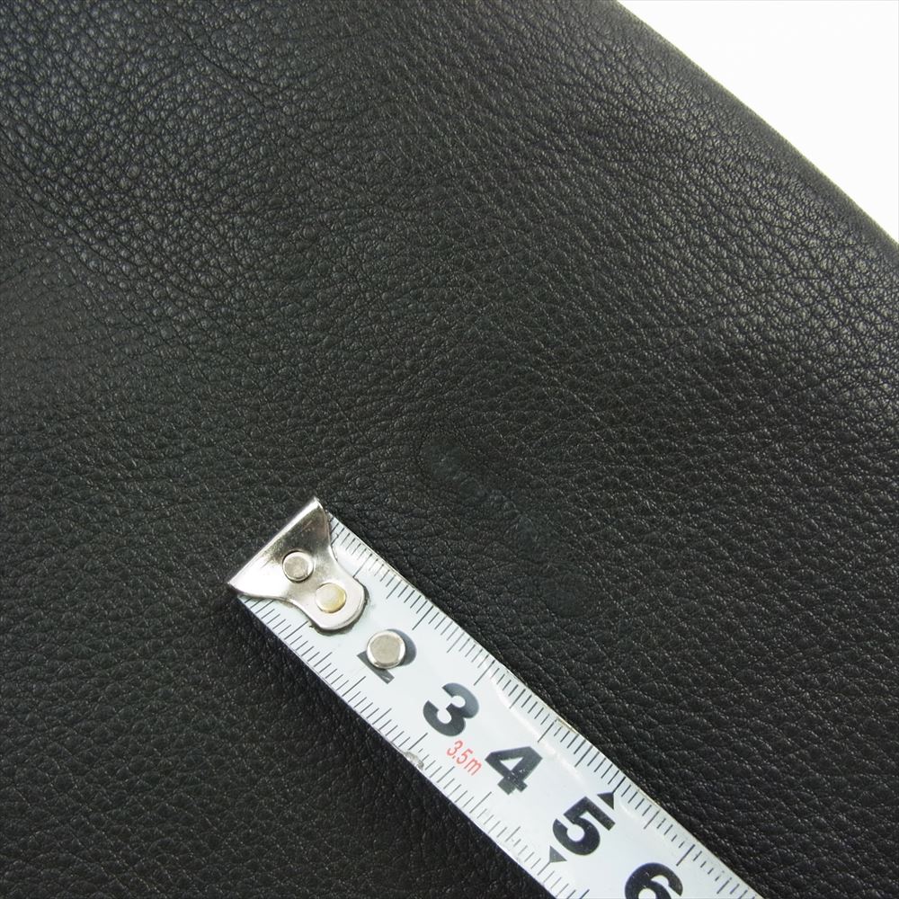 モシール 23AW MOJK004 by FINE CREEK&CO LORNELIA ローネリア ジップアップ フーディ  ウォッシャブル レザー フーデッド ジャケット ブラック系 36【新古品】【未使用】【中古】