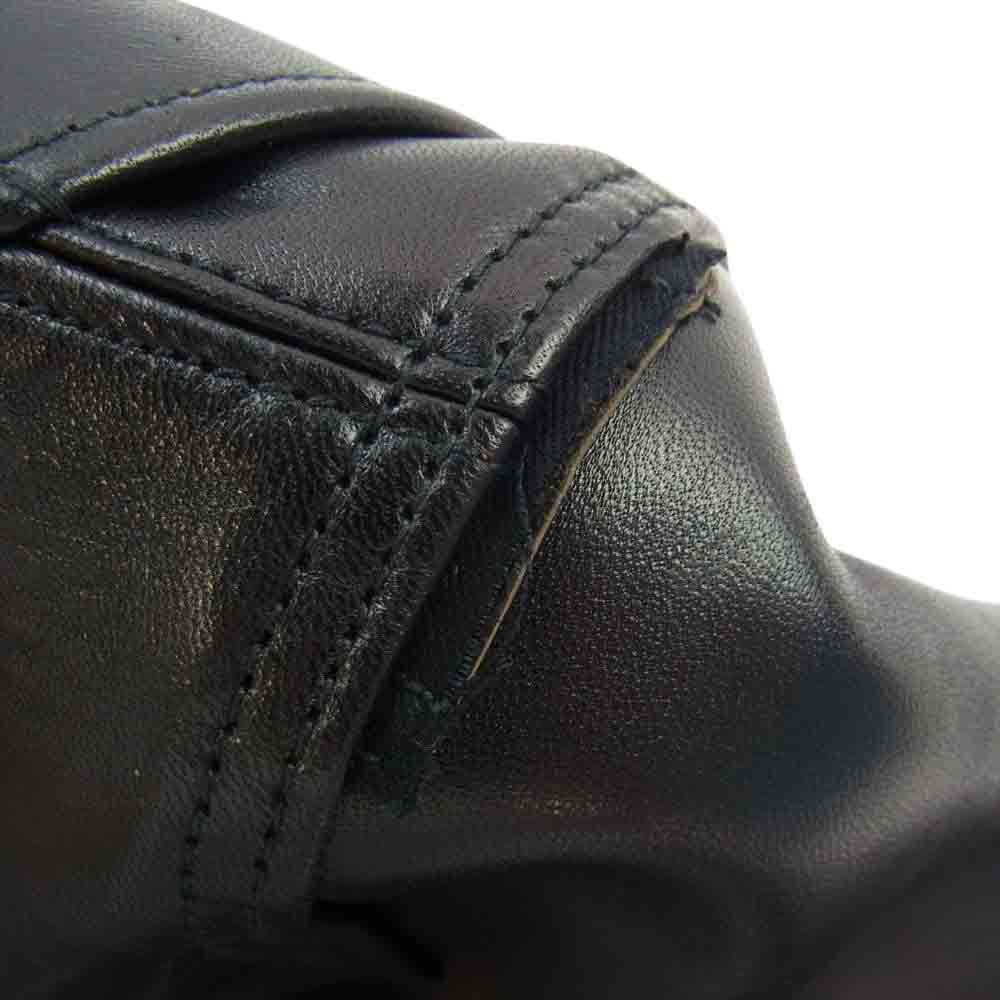 FINE CREEK LEATHERS ファインクリークレザー FCJK015  Double Riders Jacket Leon The Nostar Custom ダブルライダースジャケット レオンザ ノースターホースハイド ブラック ブラック系 38【新古品】【未使用】【中古】