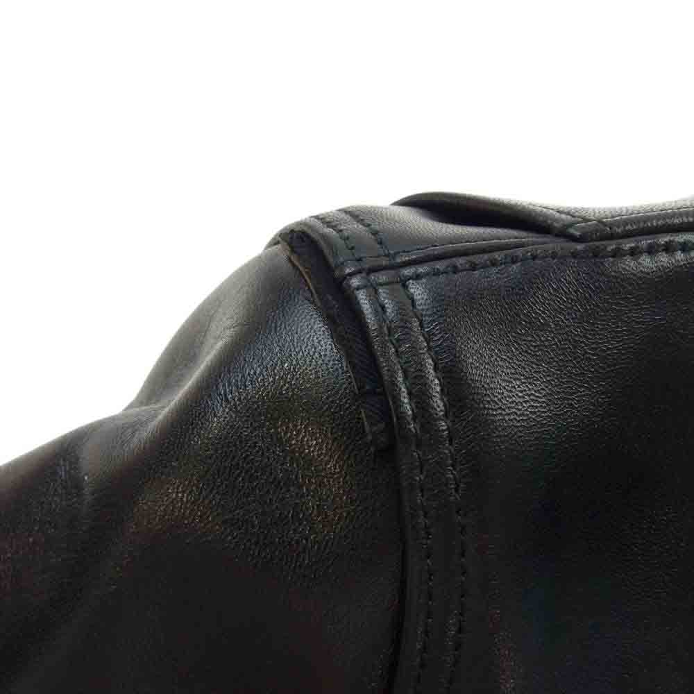 FINE CREEK LEATHERS ファインクリークレザー FCJK015  Double Riders Jacket Leon The Nostar Custom ダブルライダースジャケット レオンザ ノースターホースハイド ブラック ブラック系 38【新古品】【未使用】【中古】