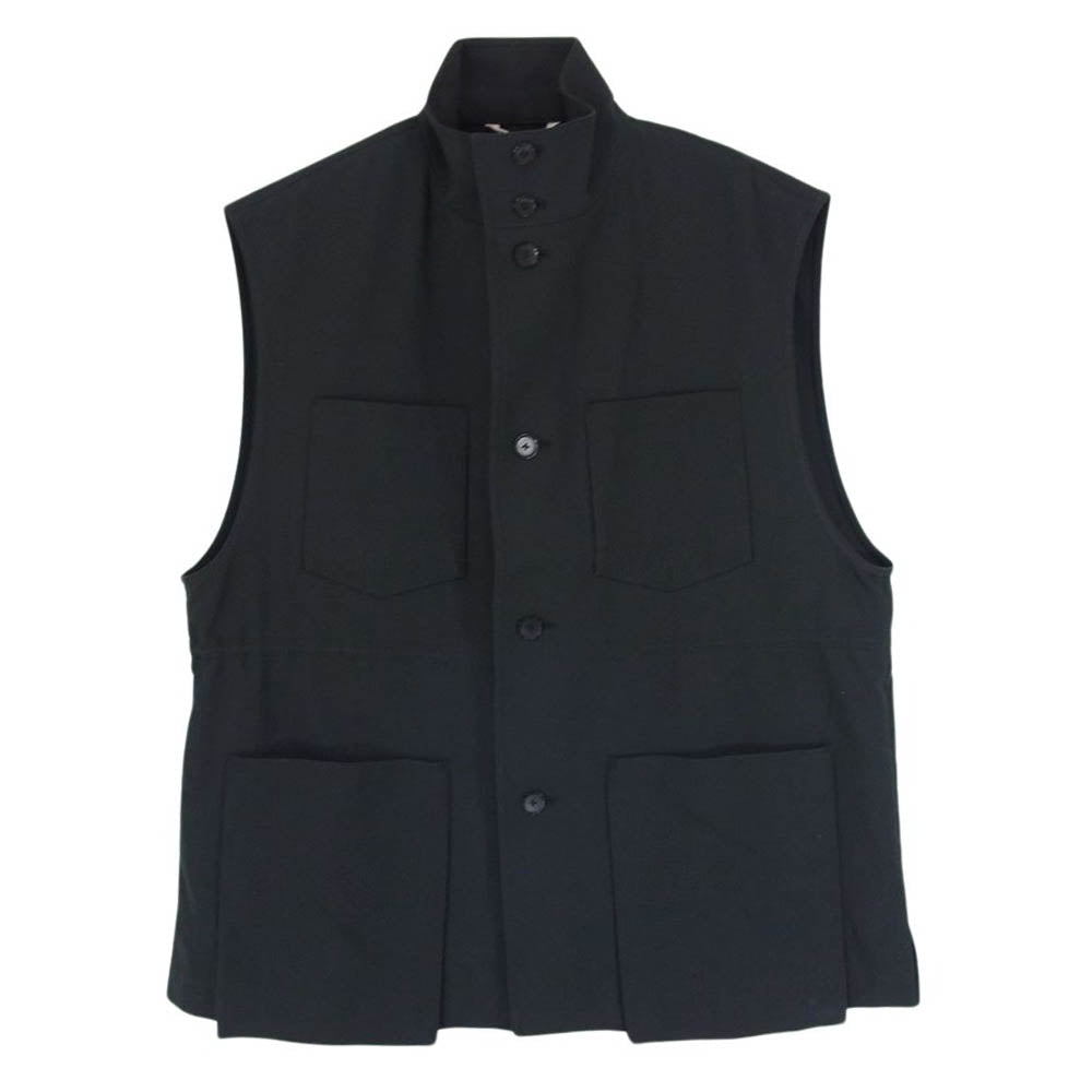 AURALEE オーラリー 19AW A9AV05KB Hard Twist Double Cloth Vest ハードツイスト ダブルクロス ベスト ブラック系 1【中古】