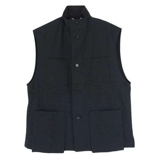 AURALEE オーラリー 19AW A9AV05KB Hard Twist Double Cloth Vest ハードツイスト ダブルクロス ベスト ブラック系 1【中古】