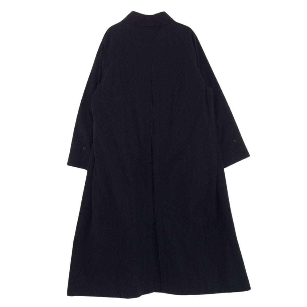 AURALEE オーラリー 20SS A20SC02MS COTTON SILK GABARDINE LONG SOUTIEN COLLAR COAT コットン シルク ギャバジン ロング ステンカラーコート ブラック系【中古】