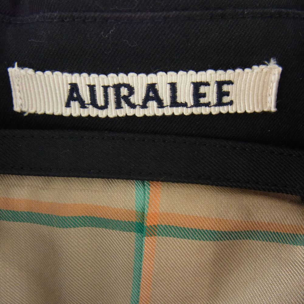 AURALEE オーラリー 20SS A20SC02MS COTTON SILK GABARDINE LONG SOUTIEN COLLAR COAT コットン シルク ギャバジン ロング ステンカラーコート ブラック系【中古】